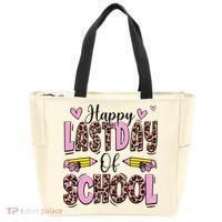 Hello Summer Happy Last Day Of School Leopard Tote Bag thumb 0