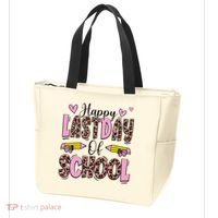 Hello Summer Happy Last Day Of School Leopard Tote Bag thumb 3