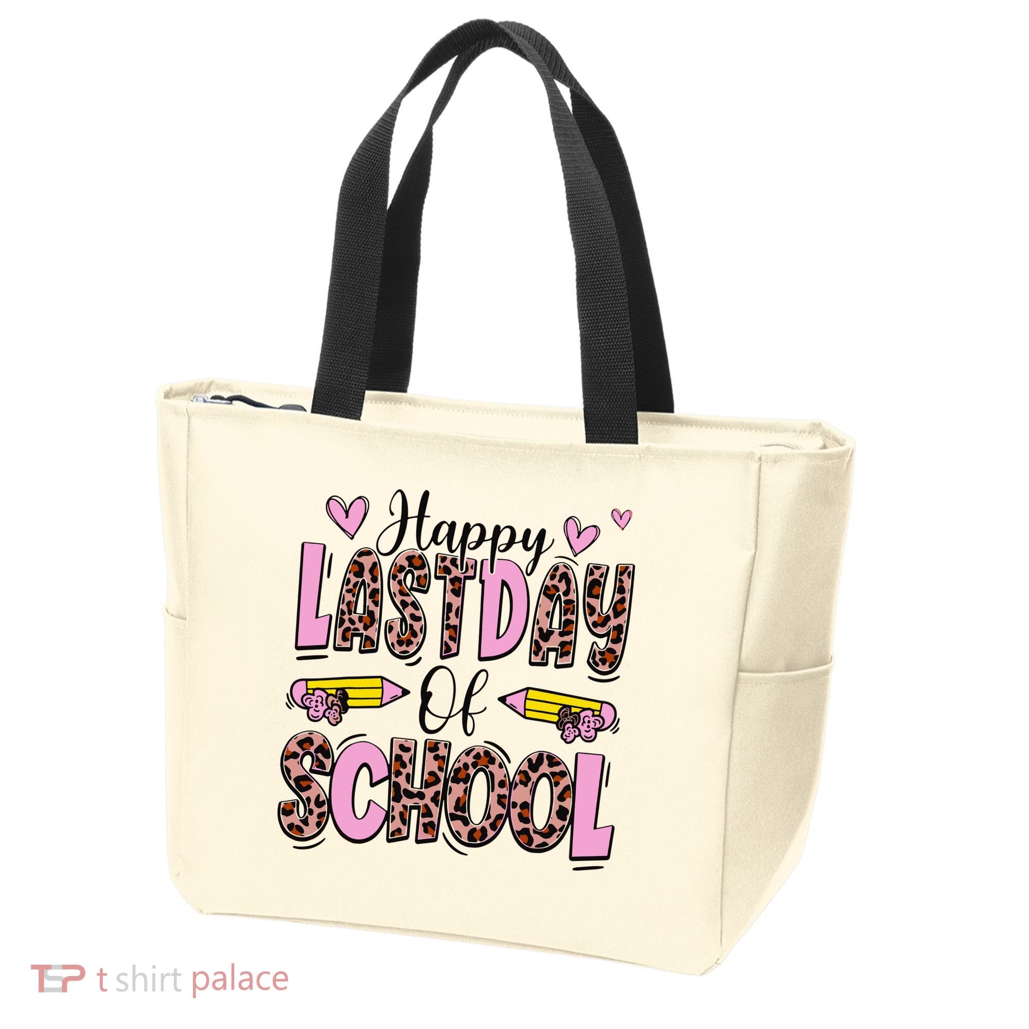 Hello Summer Happy Last Day Of School Leopard Tote Bag
