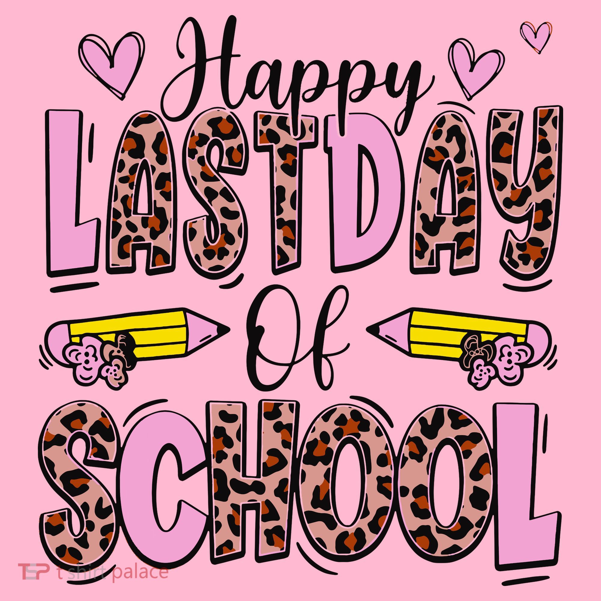 Hello Summer Happy Last Day Of School Leopard Coaster