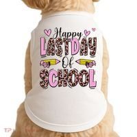 Hello Summer Happy Last Day Of School Leopard Doggie Tank thumb 0