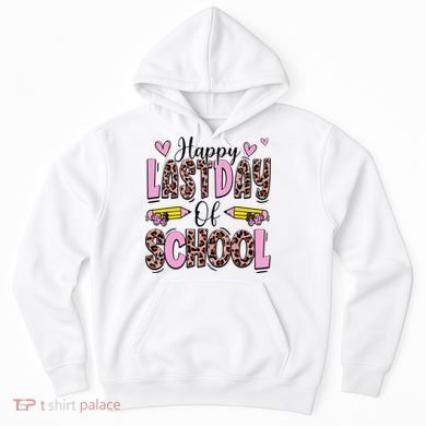 Hello Summer Happy Last Day Of School Leopard Hoodie