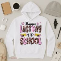 Hello Summer Happy Last Day Of School Leopard Hoodie thumb 3