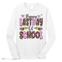 Hello Summer Happy Last Day Of School Leopard Long Sleeve Shirt thumb 0