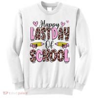 Hello Summer Happy Last Day Of School Leopard Sweatshirt thumb 0