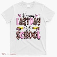 Hello Summer Happy Last Day Of School Leopard T-Shirt thumb 0