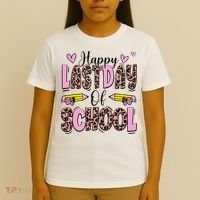 Hello Summer Happy Last Day Of School Leopard T-Shirt thumb 4