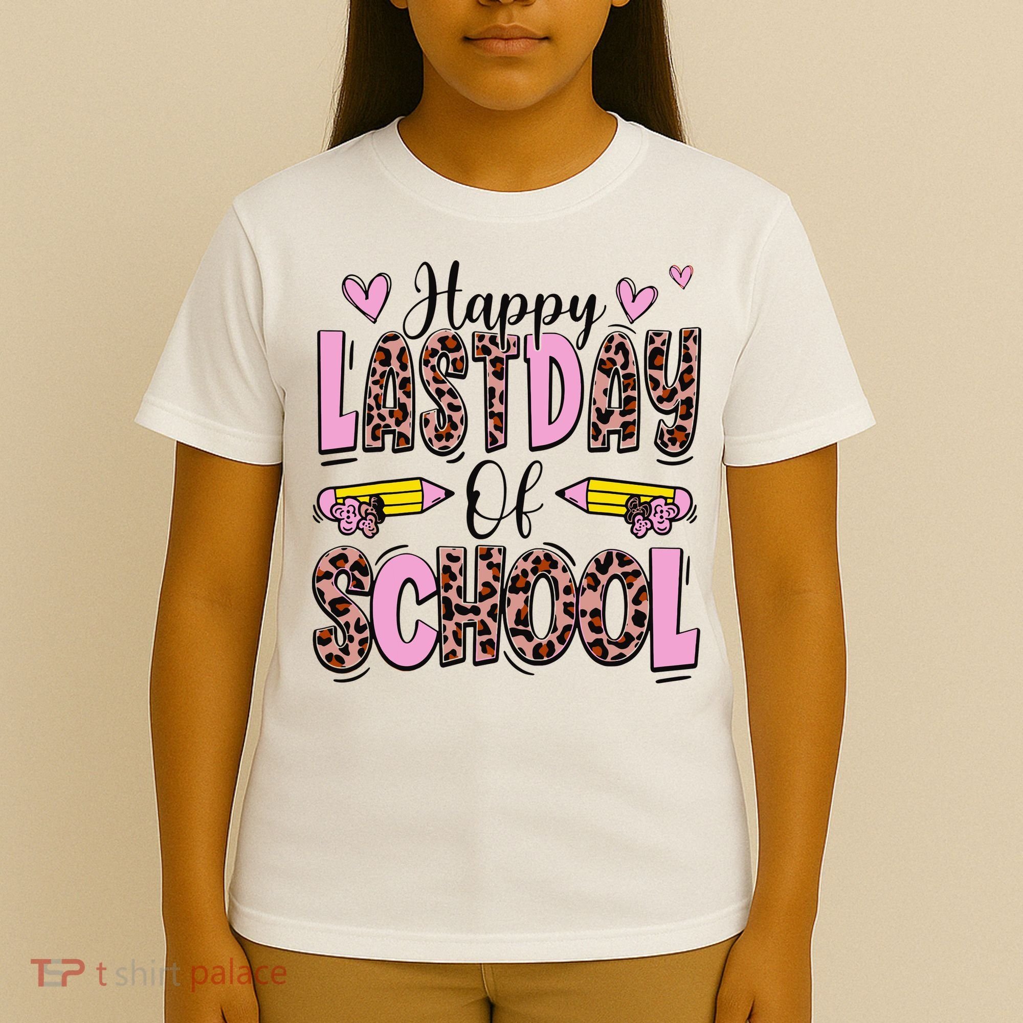 Hello Summer Happy Last Day Of School Leopard T-Shirt