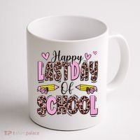 Hello Summer Happy Last Day Of School Leopard Coffee Mug thumb 1
