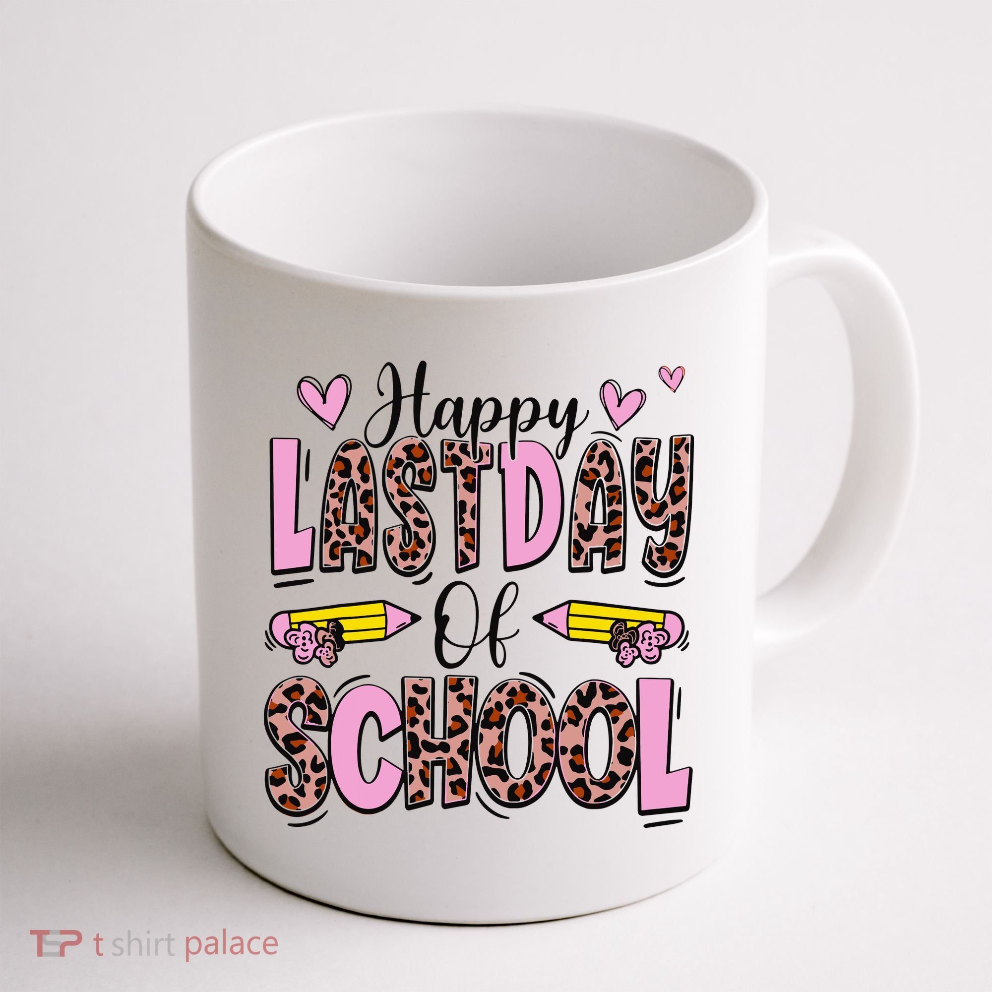 Hello Summer Happy Last Day Of School Leopard Coffee Mug