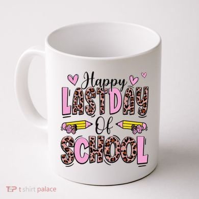 Hello Summer Happy Last Day Of School Leopard Coffee Mug