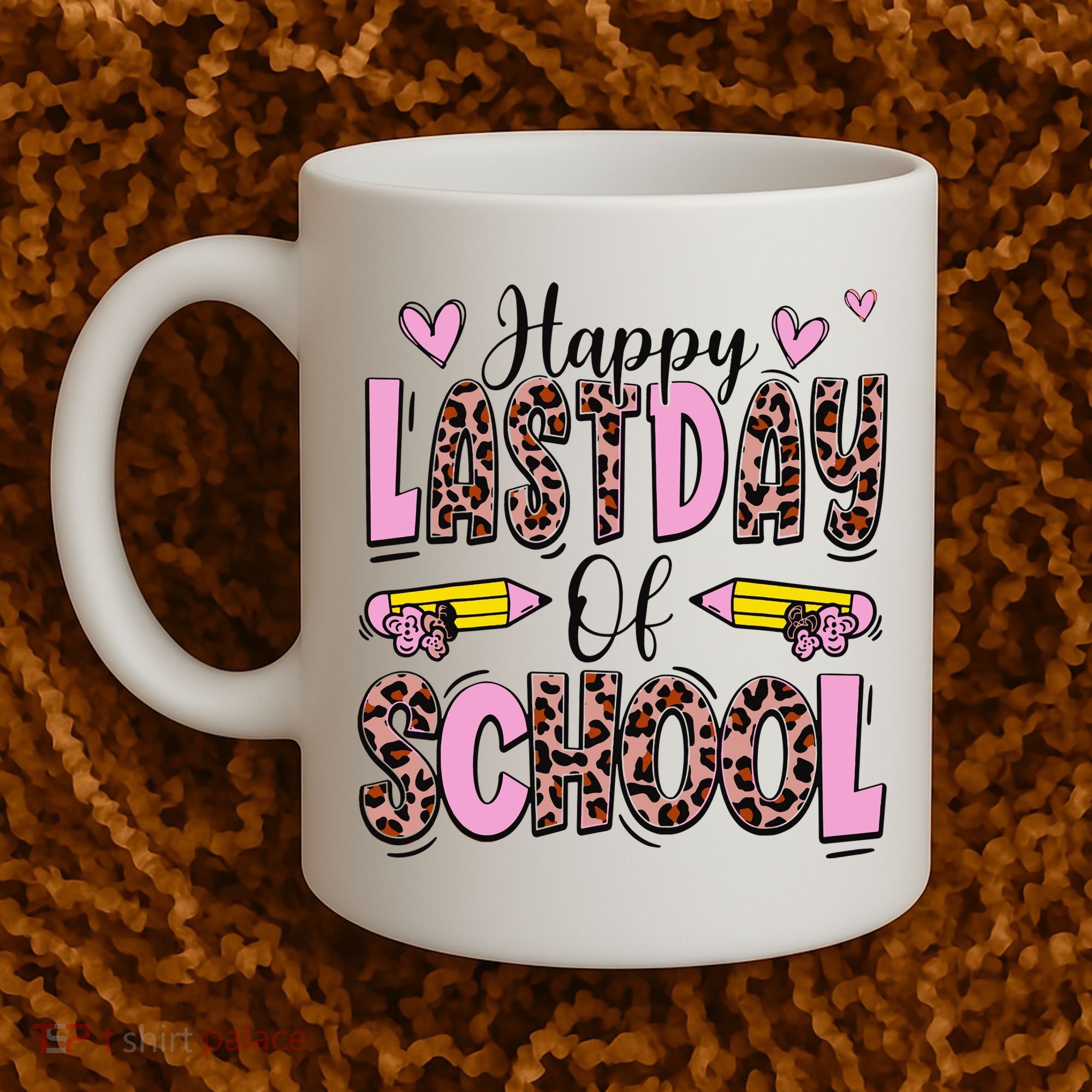 Hello Summer Happy Last Day Of School Leopard Coffee Mug
