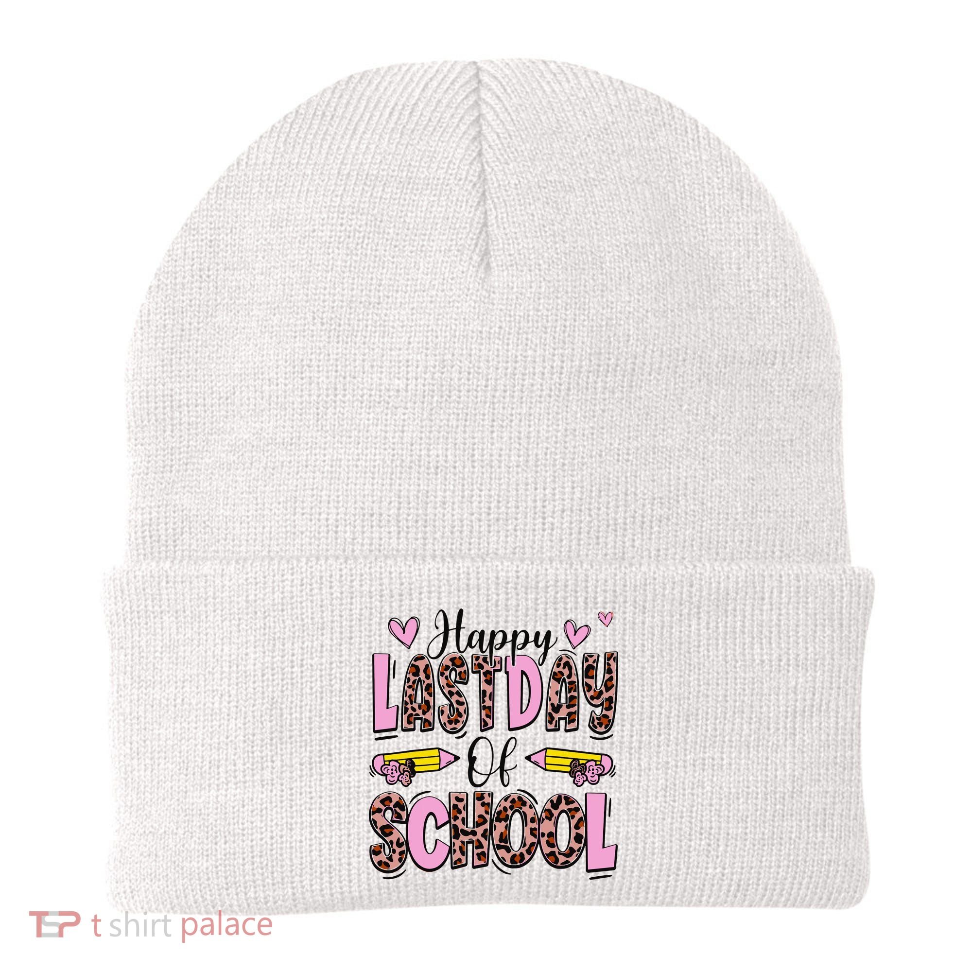 Hello Summer Happy Last Day Of School Leopard Beanie