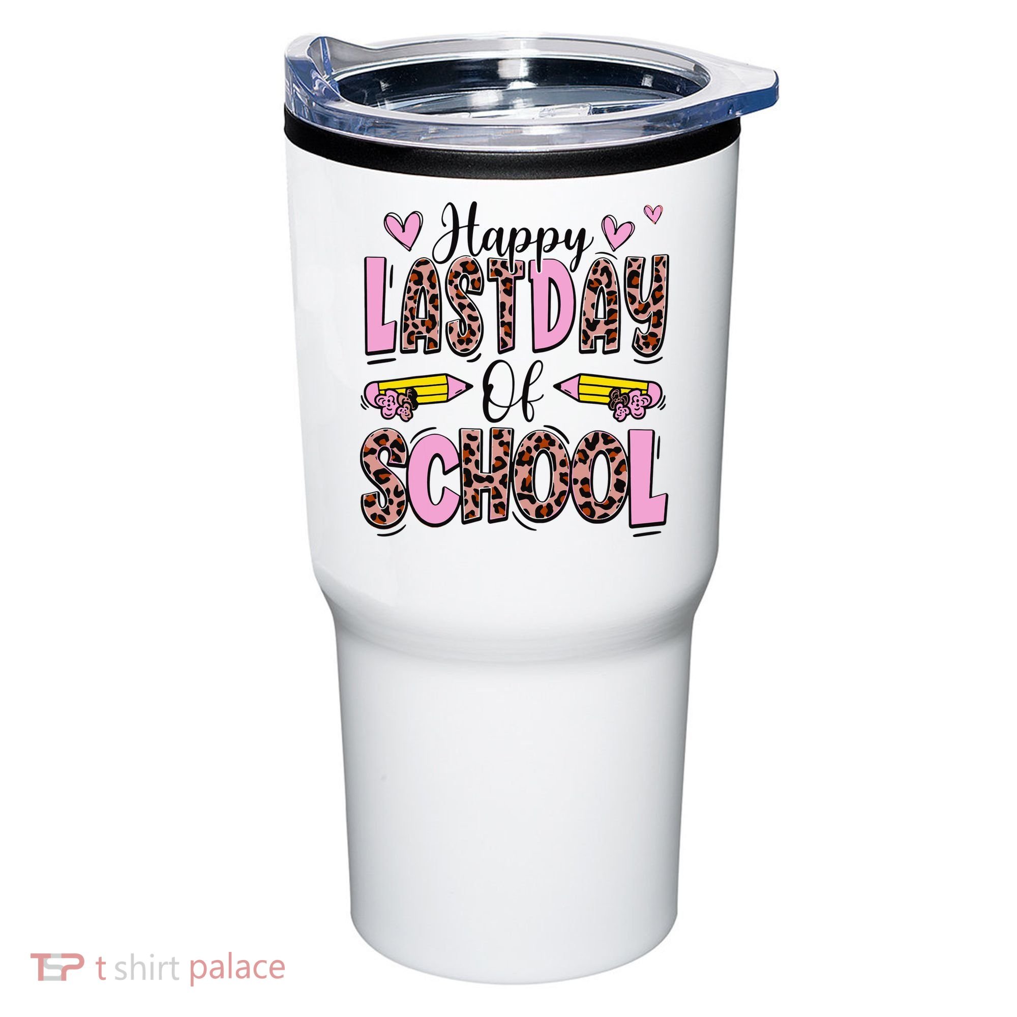 Hello Summer Happy Last Day Of School Leopard Tumbler