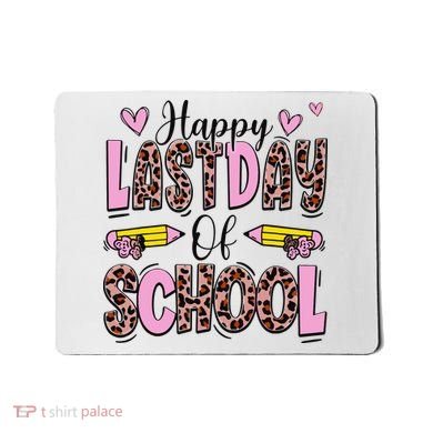 Hello Summer Happy Last Day Of School Leopard Mousepad