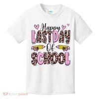 Hello Summer Happy Last Day Of School Leopard Kids T-Shirt thumb 0