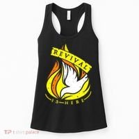 Holy Spirit Is Fire Of Revival Is Here Christian Women's Tank Top thumb 0