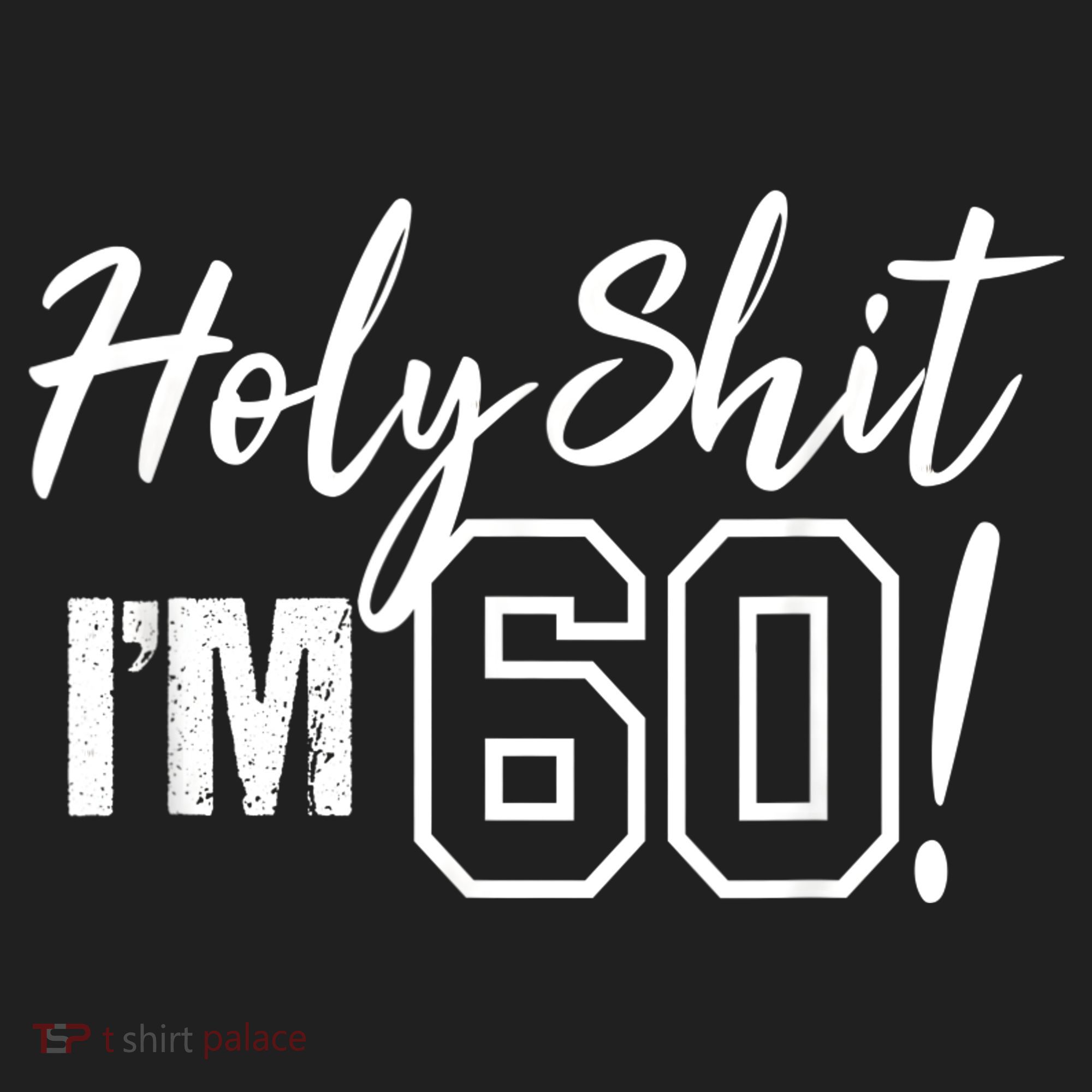 Holy Shit I'm 60 Funny Gift for 60th Birthday Party Golf Towel