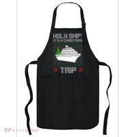 Holy Ship It's A Christmas Trip Family Vacation Cruise Apron thumb 0