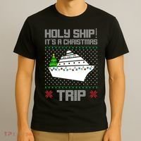 Holy Ship It's A Christmas Trip Family Vacation Cruise T-Shirt thumb 3
