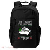 Holy Ship It's A Christmas Trip Family Vacation Cruise Backpack thumb 0