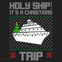 Holy Ship It's A Christmas Trip Family Vacation Cruise Beanie thumb 2