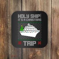 Holy Ship It's A Christmas Trip Family Vacation Cruise Coaster thumb 0