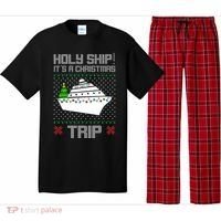 Holy Ship It's A Christmas Trip Family Vacation Cruise Pajama Set thumb 0