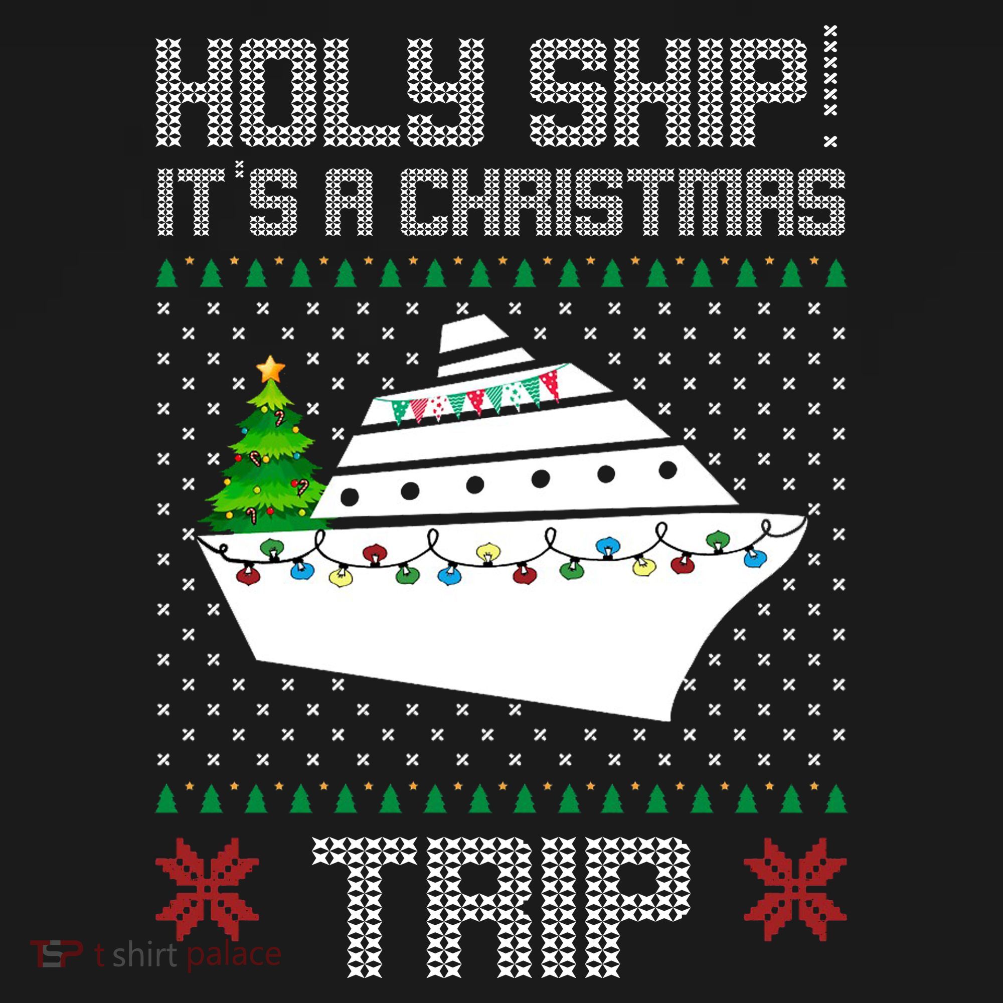 Holy Ship It's A Christmas Trip Family Vacation Cruise Women's Hoodie