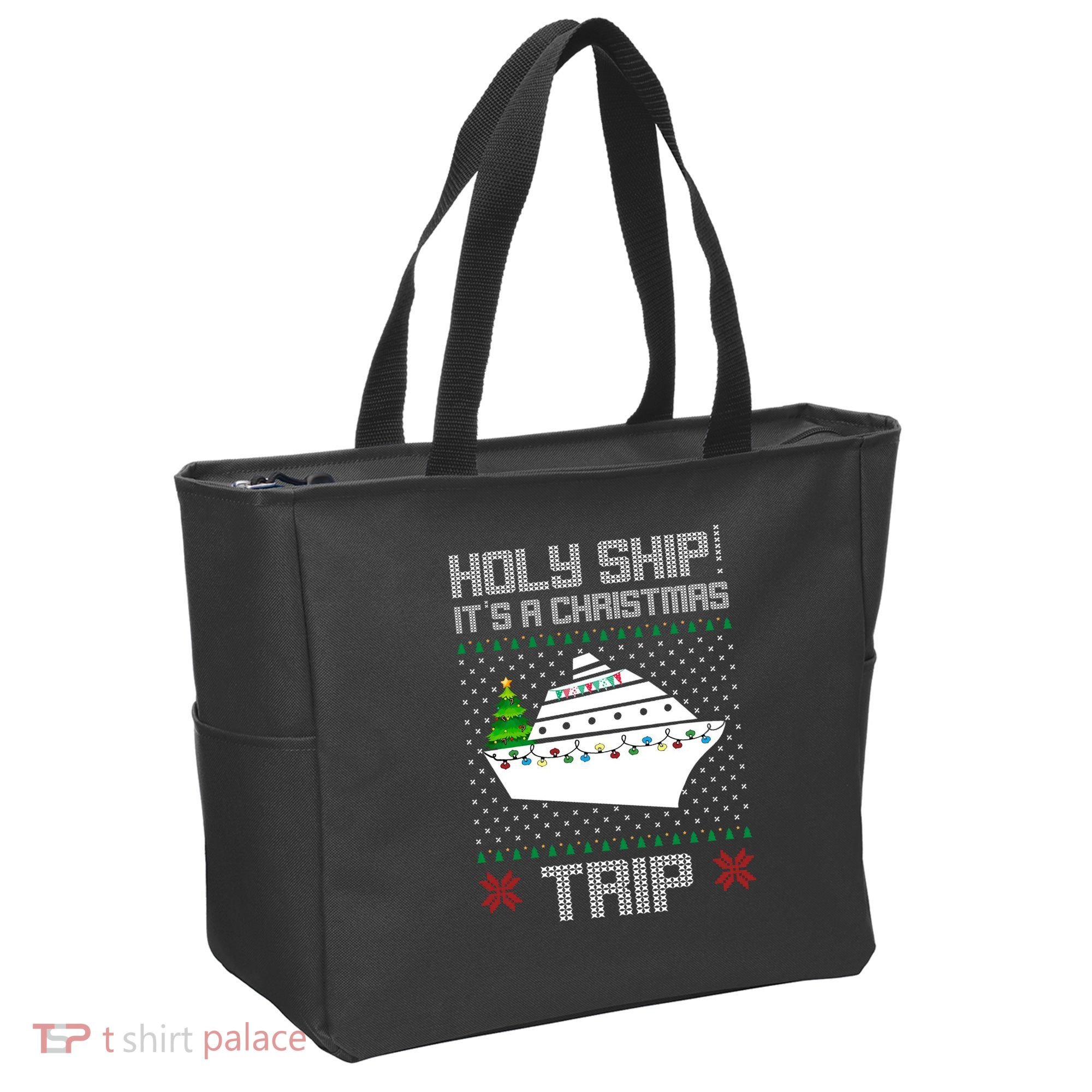 Holy Ship It's A Christmas Trip Family Vacation Cruise Tote Bag