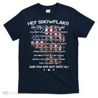 Hey Snowflake In The Real World Veteran Military T-Shirt thumb 0