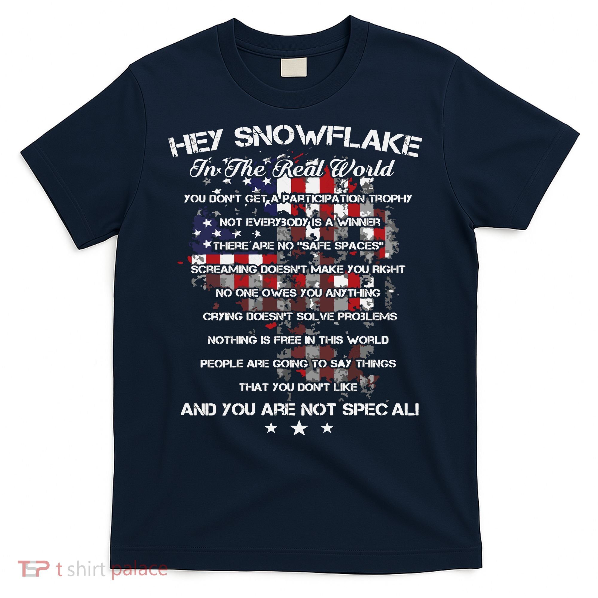Hey Snowflake In The Real World Veteran Military T-Shirt