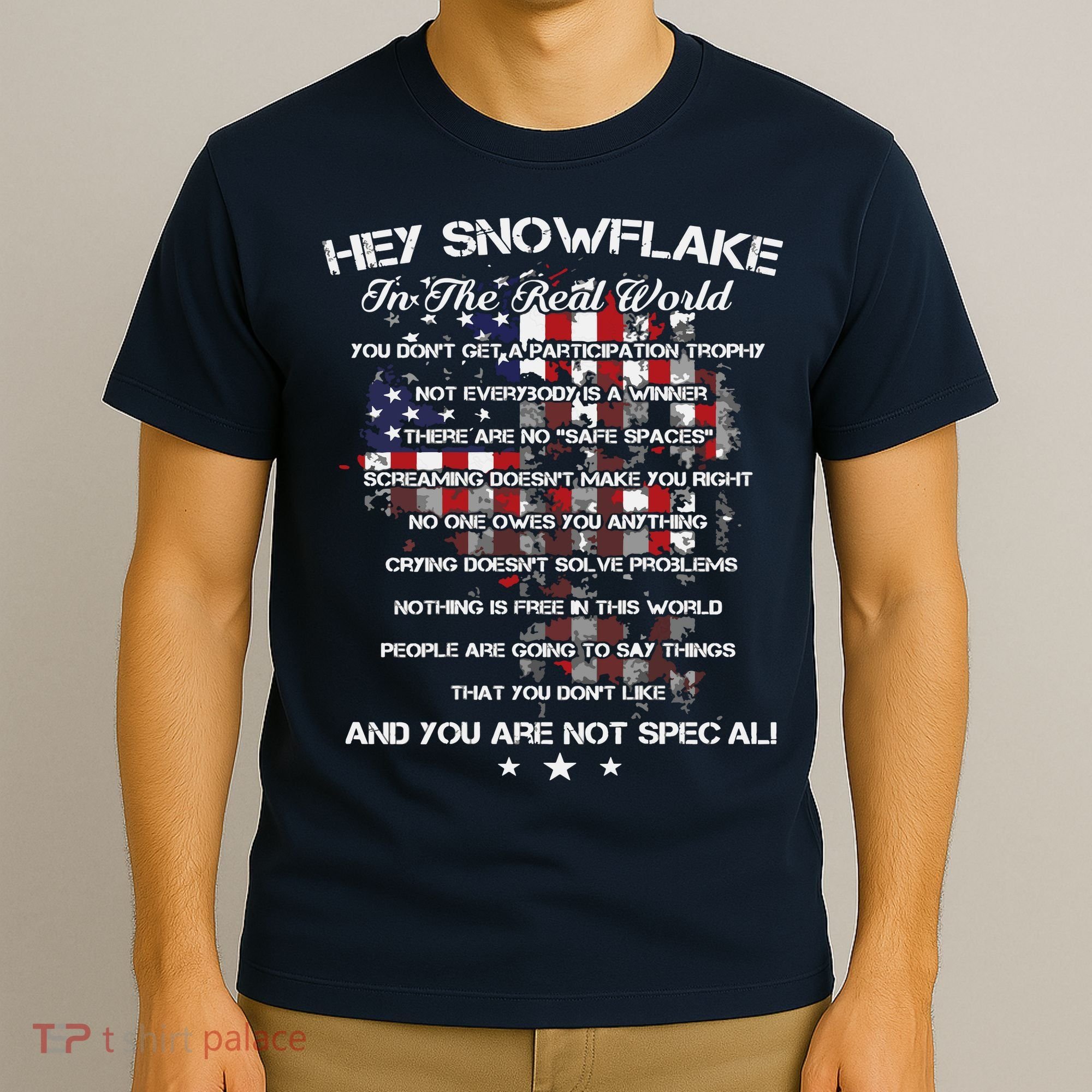 Hey Snowflake In The Real World Veteran Military T-Shirt