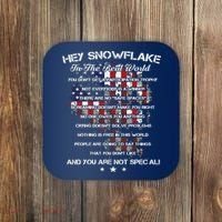 Hey Snowflake In The Real World Veteran Military Coaster thumb 0