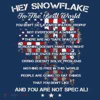 Hey Snowflake In The Real World Veteran Military Women's Hoodie thumb 2