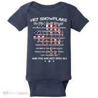 Hey Snowflake In The Real World Veteran Military Baby Bodysuit thumb 0