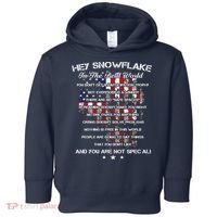Hey Snowflake In The Real World Veteran Military Toddler Hoodie thumb 0