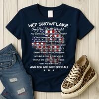 Hey Snowflake In The Real World Veteran Military Women's T-Shirt thumb 3