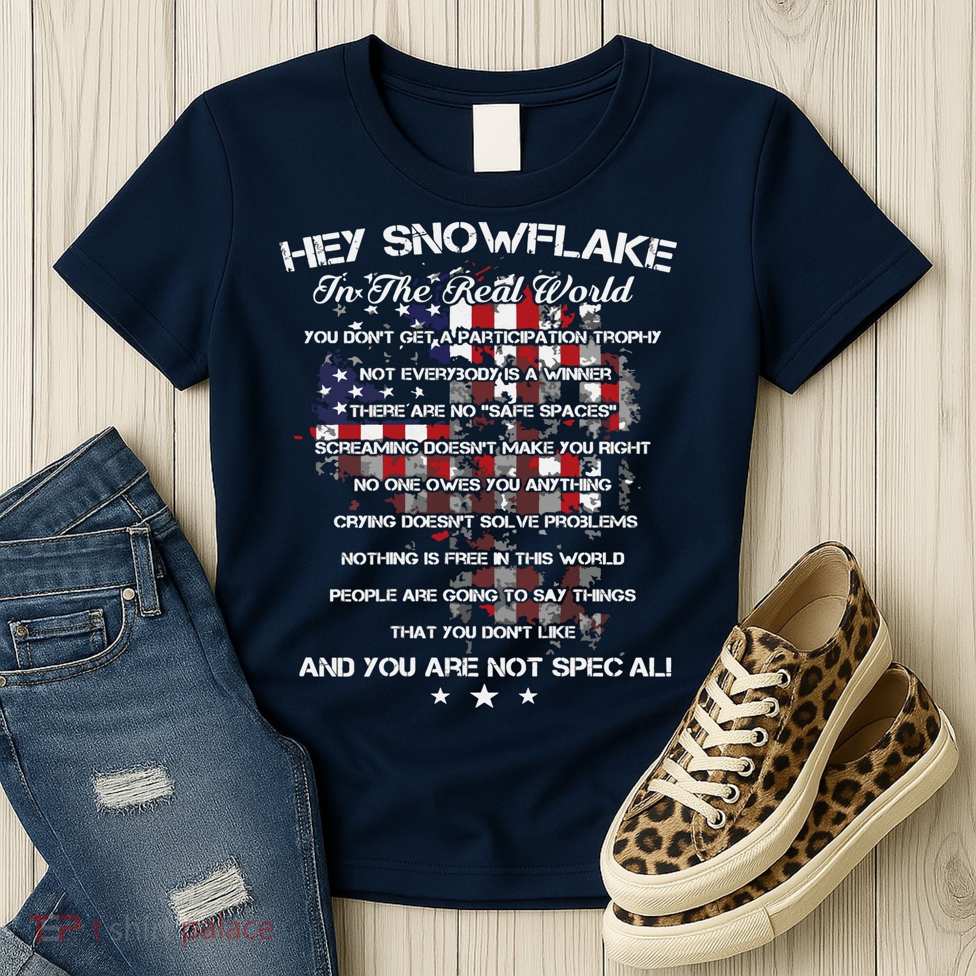 Hey Snowflake In The Real World Veteran Military Women's T-Shirt