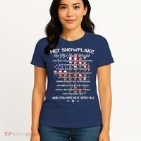 Hey Snowflake In The Real World Veteran Military Women's T-Shirt thumb 4
