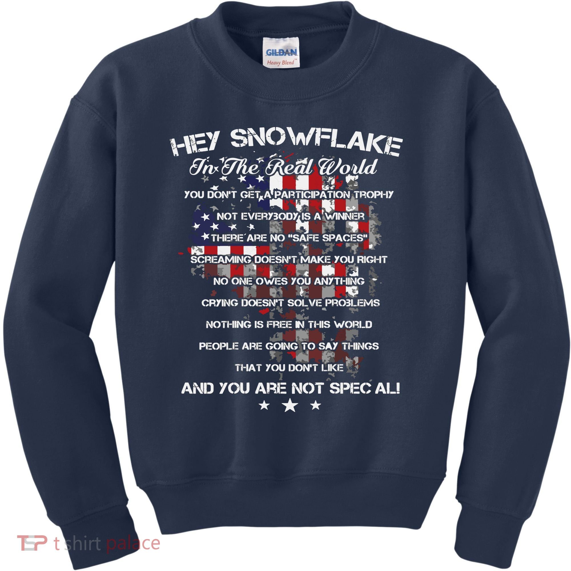 Hey Snowflake In The Real World Veteran Military Kids Sweatshirt