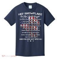 Hey Snowflake In The Real World Veteran Military Kids T-Shirt thumb 0