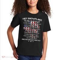 Hey Snowflake In The Real World Veteran Military Kids T-Shirt thumb 2
