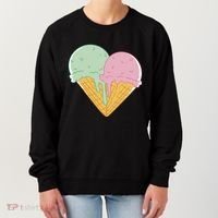 Heart Shaped Ice Cream Cute Gift Women's Sweatshirt thumb 0