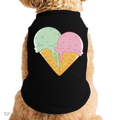 Heart Shaped Ice Cream Cute Gift Doggie Tank