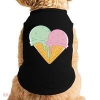Heart Shaped Ice Cream Cute Gift Doggie Tank thumb 0