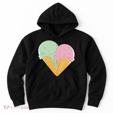Heart Shaped Ice Cream Cute Gift Hoodie