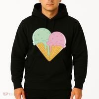 Heart Shaped Ice Cream Cute Gift Hoodie thumb 2
