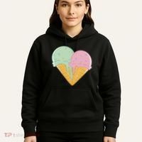 Heart Shaped Ice Cream Cute Gift Hoodie thumb 5