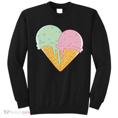 Heart Shaped Ice Cream Cute Gift Sweatshirt